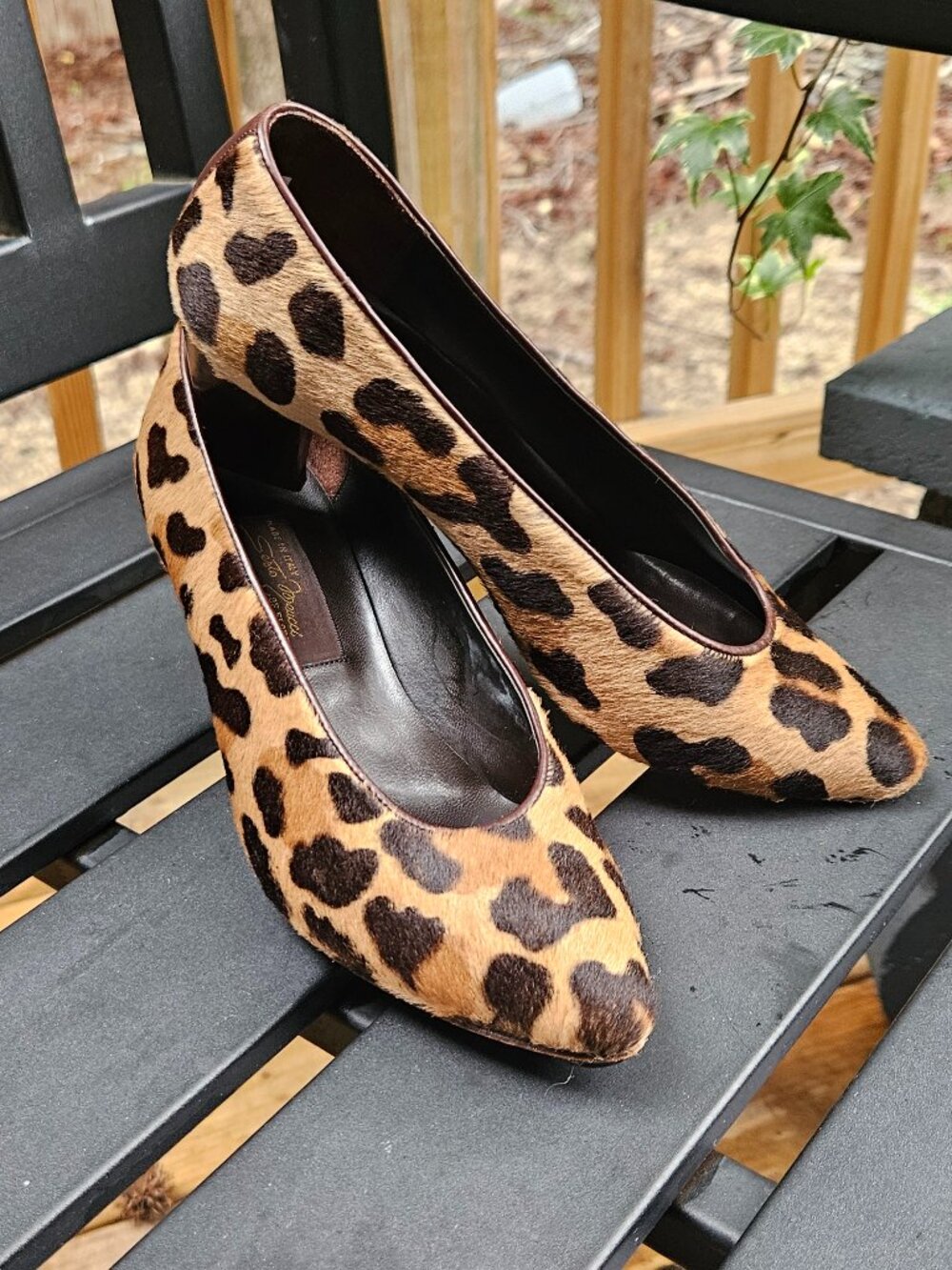 VINTAGE Sesto Meucci of Florence Leopard-Print Pump Size 5 1/2 M